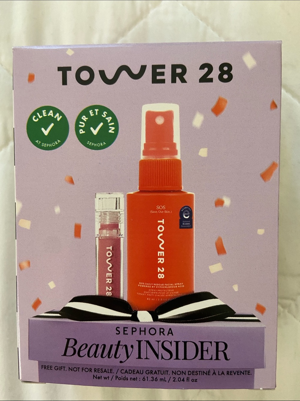 Tower 28 SOS Facial Spray & Pink Lip Gloss Duo